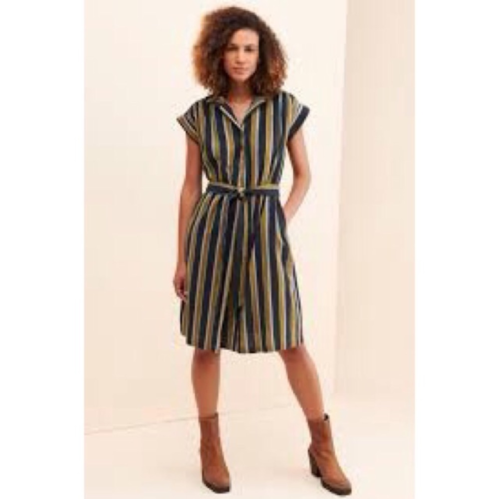 SAINT GERALDINE Holland Lined Shirt Dress- Size XS